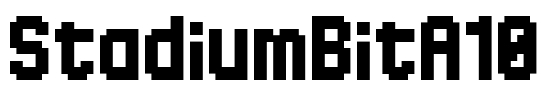 StadiumBitA10 Font Image