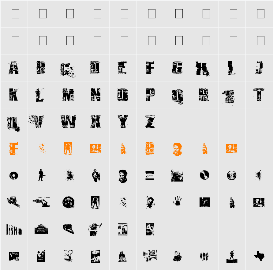 Survival Horror Character Map