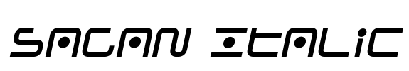 Sagan Italic Font Image