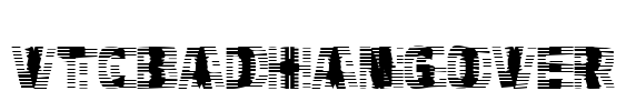 VTCBadHangover Font Image