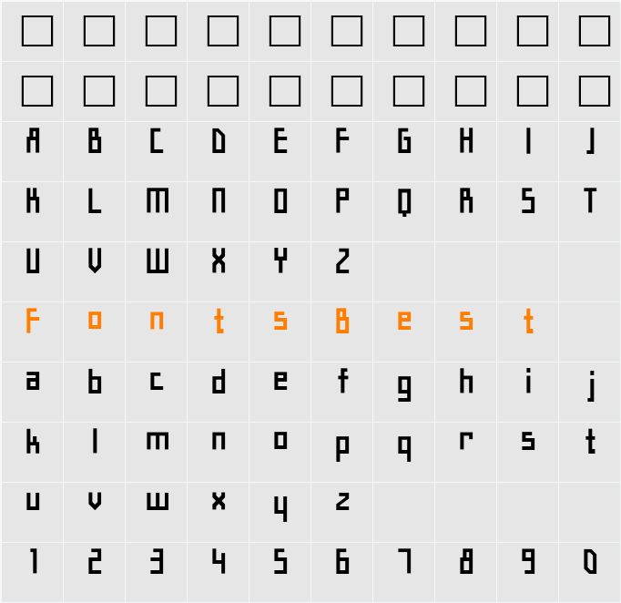 HY얕은샘물M Character Map