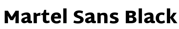 Martel Sans Black
