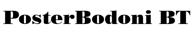 PosterBodoni BT