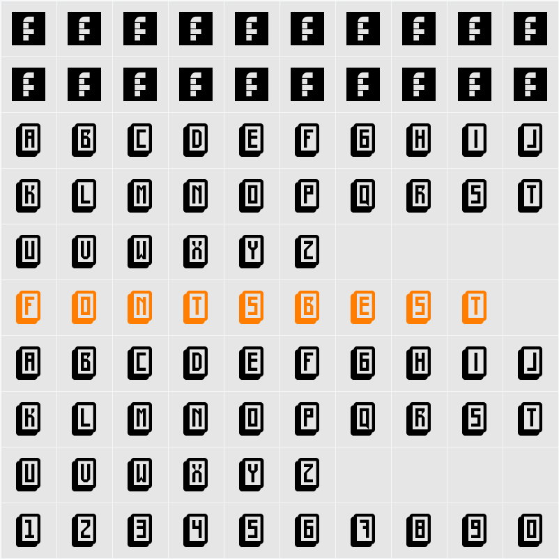 mahjong toy block Character Map