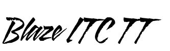 Blaze ITC TT Font Image