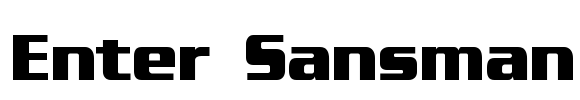 Enter Sansman Font Image