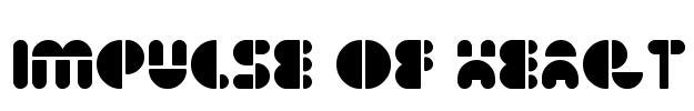 impulse of heart Font Image
