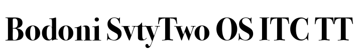 Bodoni SvtyTwo OS ITC TT Font Image