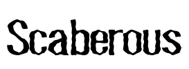 Scaberous Font Image