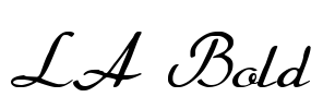 LA Bold Font Image