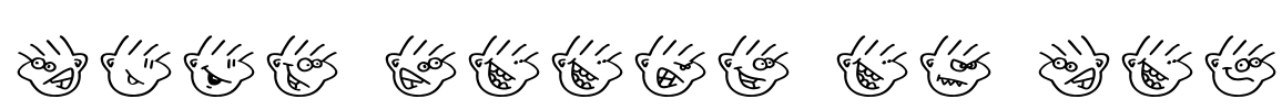 Many moods of Moe Font Image