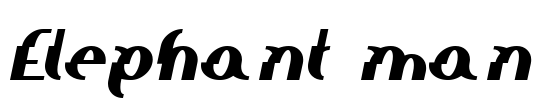 Elephant man Font Image
