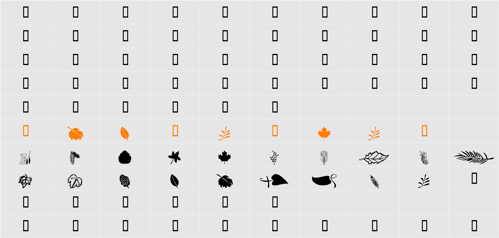 wmleaves1 Character Map