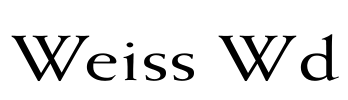 Weiss Wd Font Image