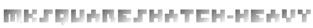 MKSquaresHatch-Heavy Font Image