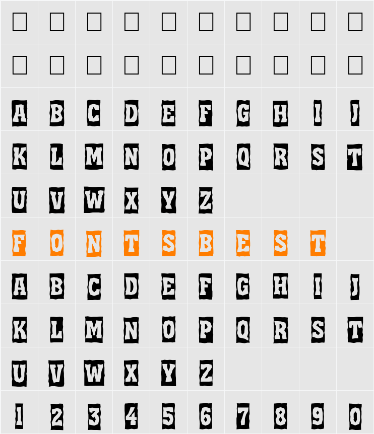 a_AssuanTitulCmBrk Character Map