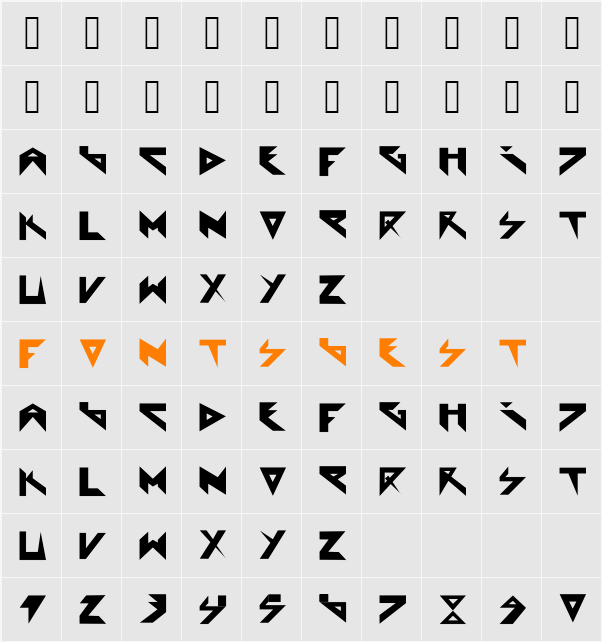 Extraterrestial Character Map