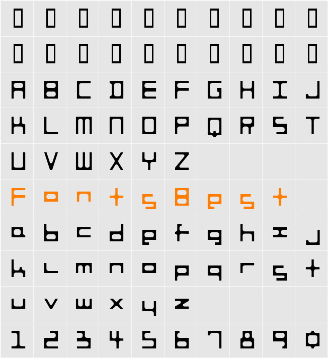 HOSHI Character Map