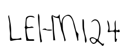 LEHN124 Font Image