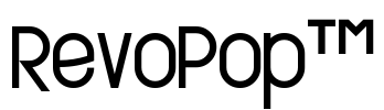 RevoPop™ Font Image