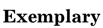 Exemplary Font Image
