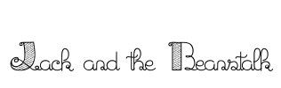Jack and the Beanstalk Font Image