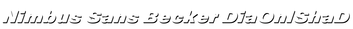 Nimbus Sans Becker DiaOnlShaD