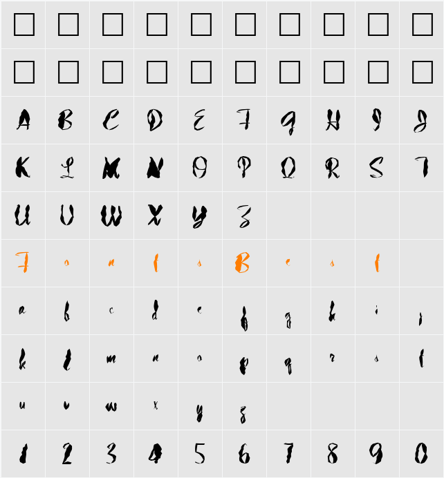 FZ HAND 13 MANGLED EX Character Map
