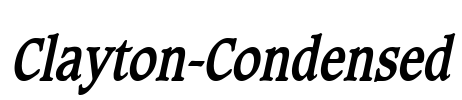 Clayton-Condensed Font Image