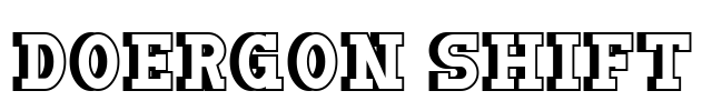 Doergon Shift Font Image