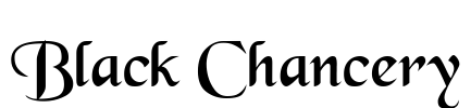 Black Chancery Font Image