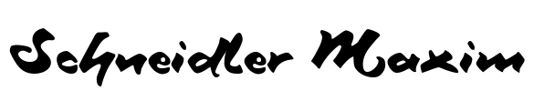 Schneidler Maxim Font Image