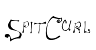 SpitCurl Font Image