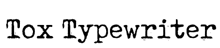 Tox Typewriter Font Image