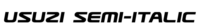 Usuzi Semi-Italic