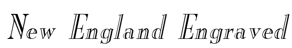 New England Engraved Font Image