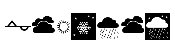 Weather Font Image
