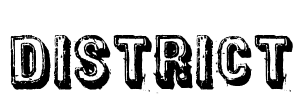 District Font Image