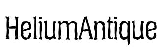 HeliumAntique Font Image