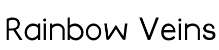 Rainbow Veins Font Image