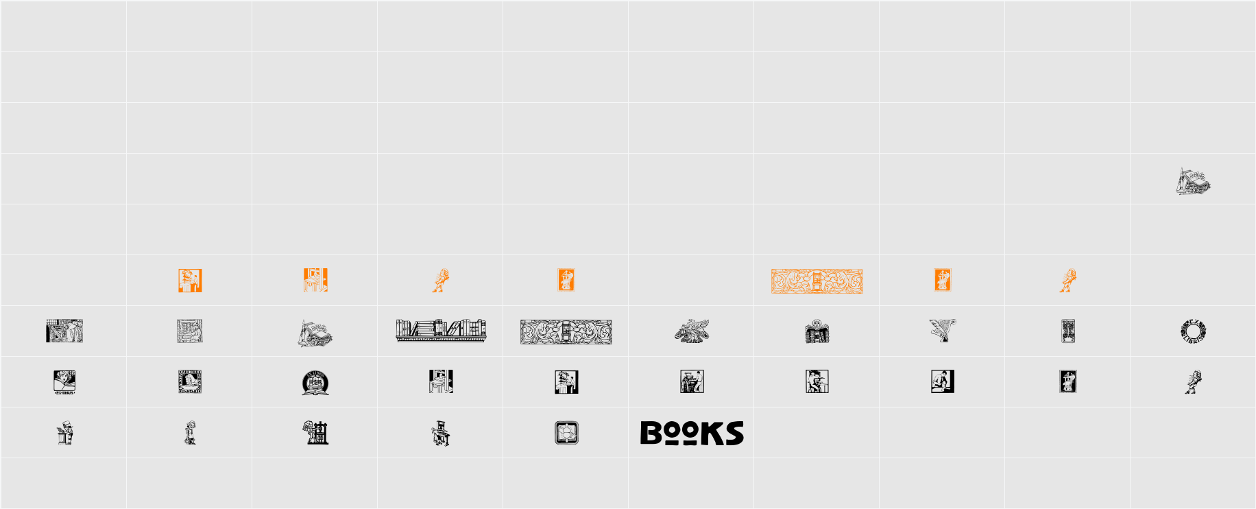 SLBookArts Character Map