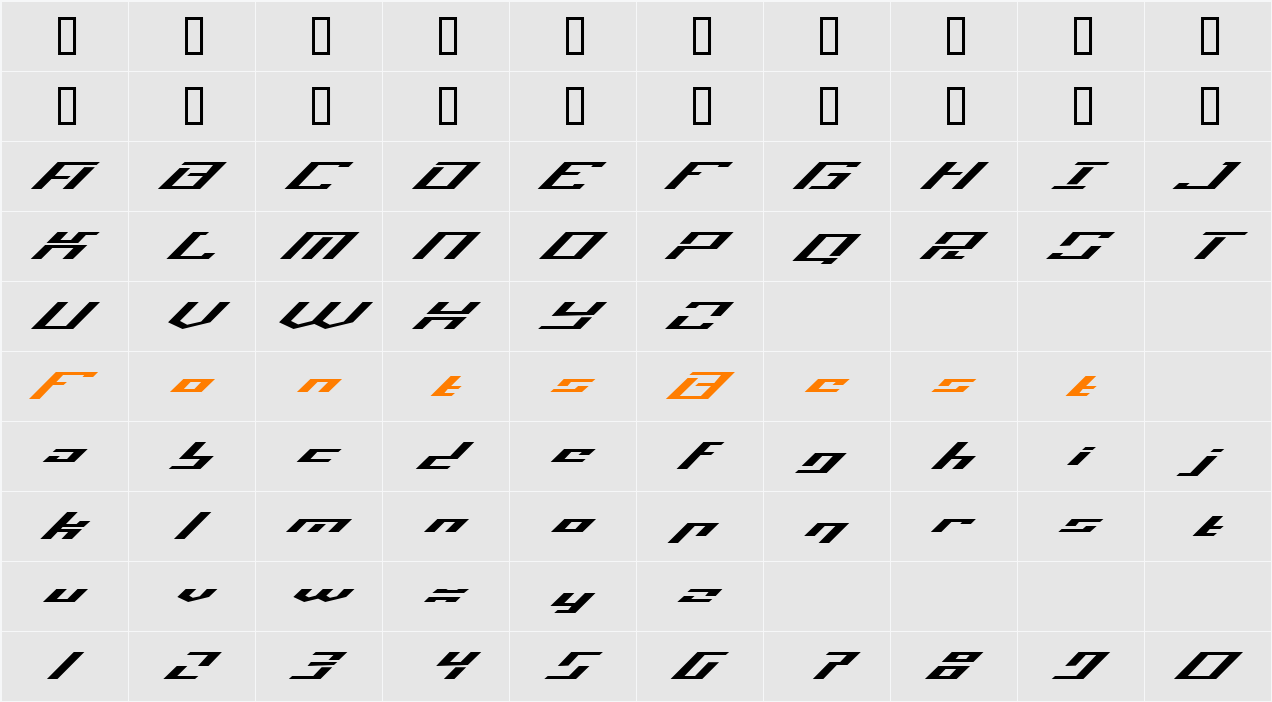 Operational Amplifier Character Map