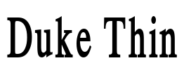 Duke Thin Font Image