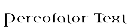 Percolator Text