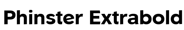 Phinster Extrabold Font Image