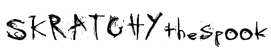 SKRATCHYthespook Font Image