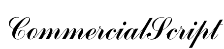 CommercialScript Font Image
