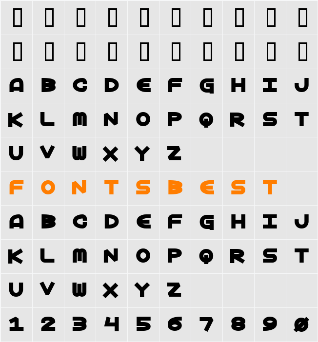 Brainwave Character Map