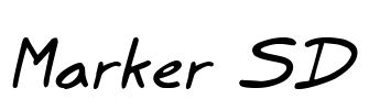 Marker SD Font Image