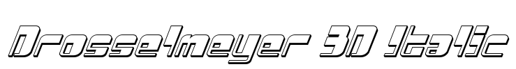 Drosselmeyer 3D Italic